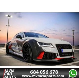 Paragolpes delantero + Añadido Carbono para Audi A