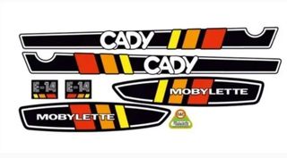 Juego pegatinas Moto Clásica MOBYLETTE CADY E14