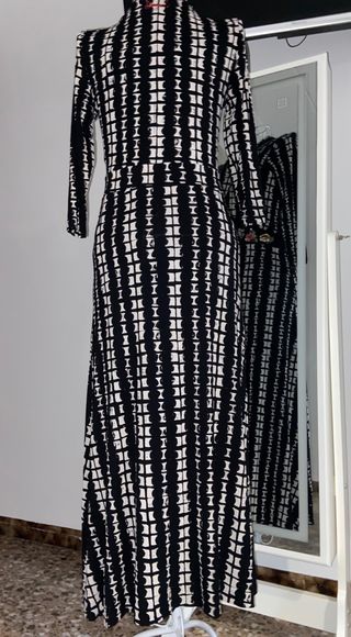 Vestido largo estampado floral