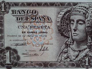Billete 1 Peseta Banco de España 19 Junio 1948.
