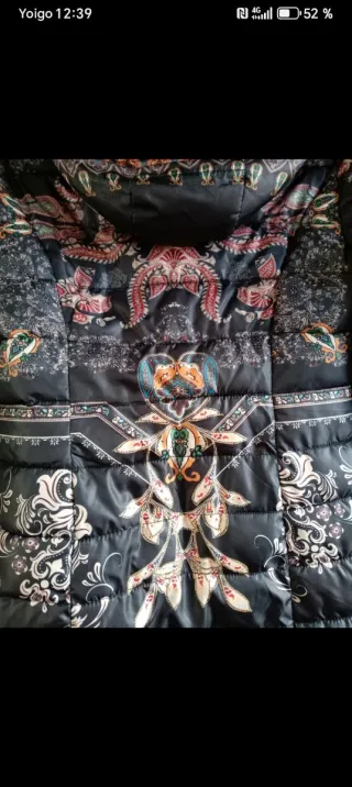 Chaquetón estampado multicolor