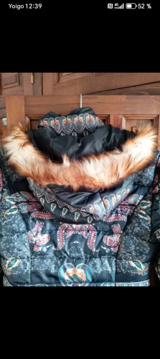 Chaquetón estampado multicolor