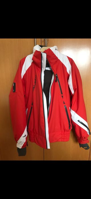 Chaqueta Esquí/Snow Talla S naranja y Blanca