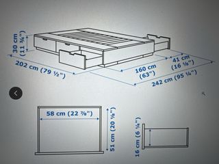 Estructura de cama con cajones NORDLI ikea