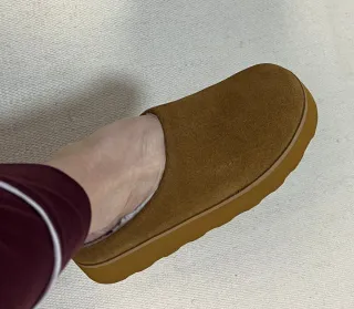 Zueco serraje piel marrón