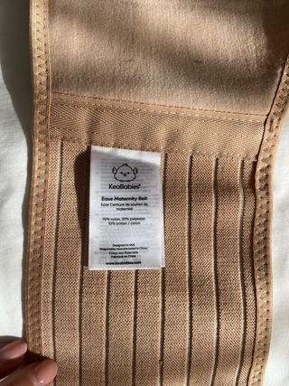 Cinturón embarazada beige