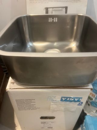 Fregadero Roca Inox Sobre Encimera 44x44