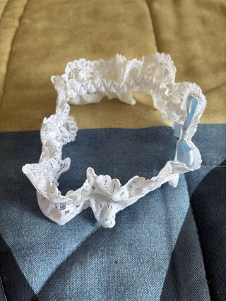 Conjunto novias: camisón , tanga, liguero y liga