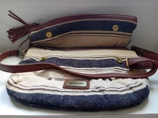 Bolso Misako Beige y Azul