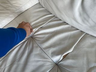 Sofá chaise longue blanco piel