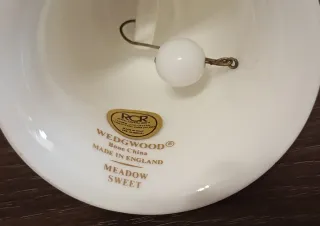 CAMPANA DE PORCELANA FINA WEDGWOOD, PATRÓN MEADOW