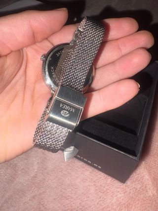Reloj Marea Mujer Plata y Blanco En su caja