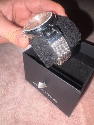 Reloj Marea Mujer Plata y Blanco En su caja