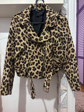 Chaqueta Zara Leopardo Talla S