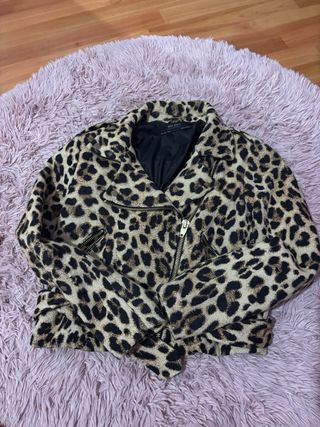 Chaqueta Zara Leopardo Talla S