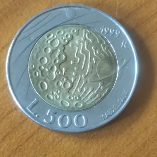 Moneta 500 Lire 1944 Terra Ospitale
