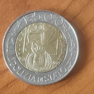 Moneta 500 Lire 1944 Terra Ospitale