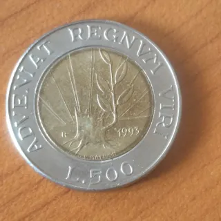 Moneta 500 Lire 1944 Terra Ospitale