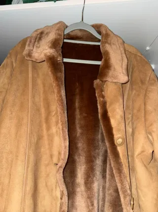 Abrigo Punto Roma Talla 48/50 Beige/Marrón