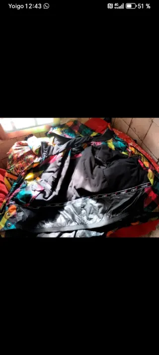 Chaquetón cuadros multicolor