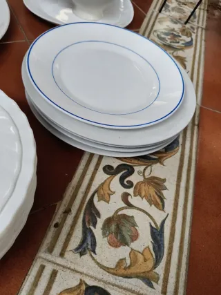 Lote Vajillas Porcelana Blanca