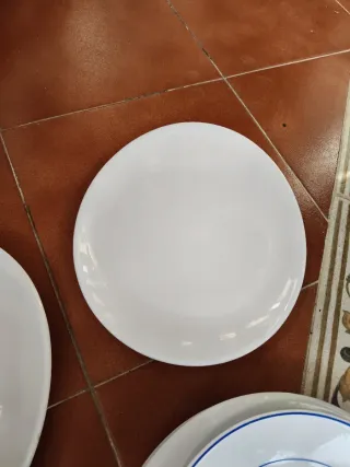 Lote Vajillas Porcelana Blanca