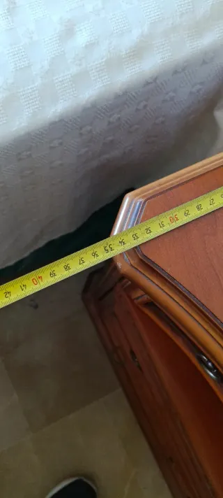 Cama Matrimonio Madera y Mesitas