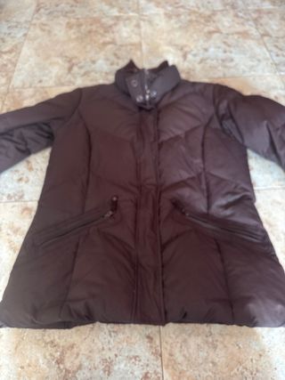 Cazadora acolchada marrón mujer