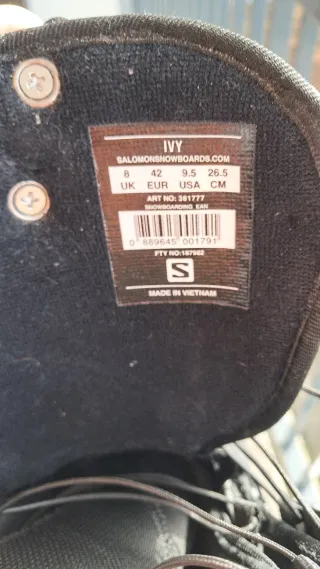 Botas Snowboard Salomon Ivy