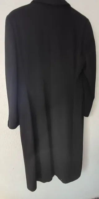 Gabardina Larga Burberry Negra Mujer