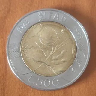 Moneta 500 Lire 1987