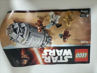 Lego Star Wars 75136 está completo sin caja