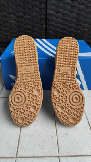 Zapatillas Adidas Samba OG Mujer Blancas/Verdes