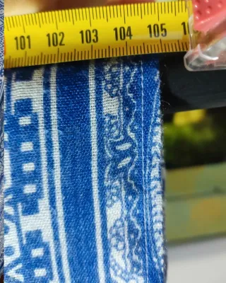 Sciarpa donna blu e bianca