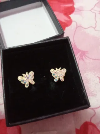 Pendientes Plata de Ley 925 Mariposa
