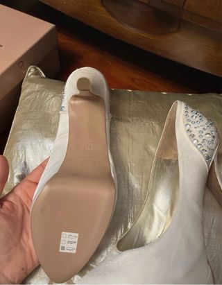 Zapatos de Novia Pura Lopez Blancos