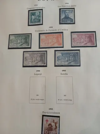 Colección Sellos España 1950-1975 Álbum