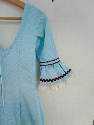 Traje Flamenca Talla 36 Azul