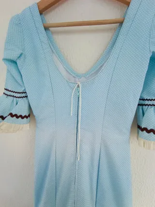 Traje Flamenca Talla 36 Azul