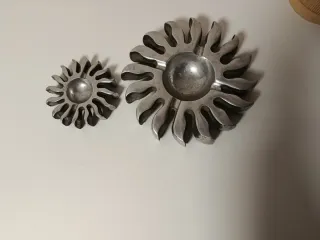 Cenicero Sol Metal Plata