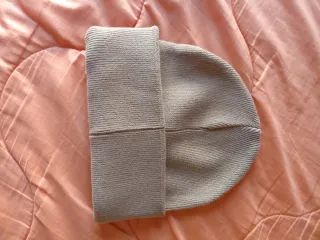 Gorro de lana caqui