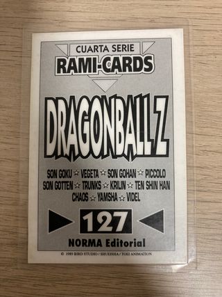 Carta Dragon Ball Z Gotenks Nº 127