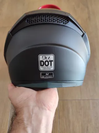 Casco Moto Modular Talla M Negro Unisex