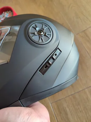 Casco Moto Modular Talla M Negro Unisex