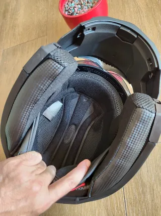 Casco Moto Modular Talla M Negro Unisex