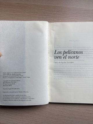 LOS PELICANOS VEN EL NORTE