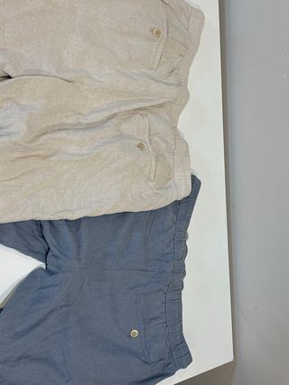 Lote 2 Bermudas Zara Hombre Beige-Azul URGE VENDER