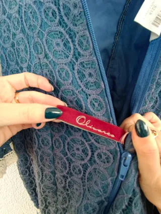 Traje Flamenca Talla 36 Azul