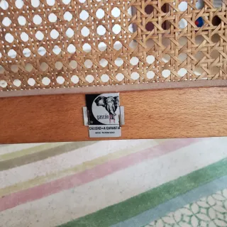 Silla plegable Gascón madera rejilla