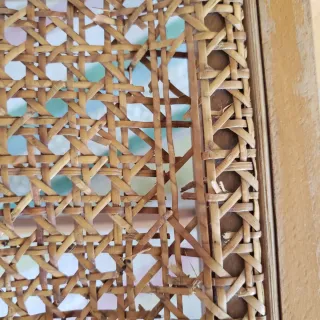 Silla plegable Gascón madera rejilla